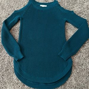 White House Black Market Cold Shoulder Knitted Sweater XS